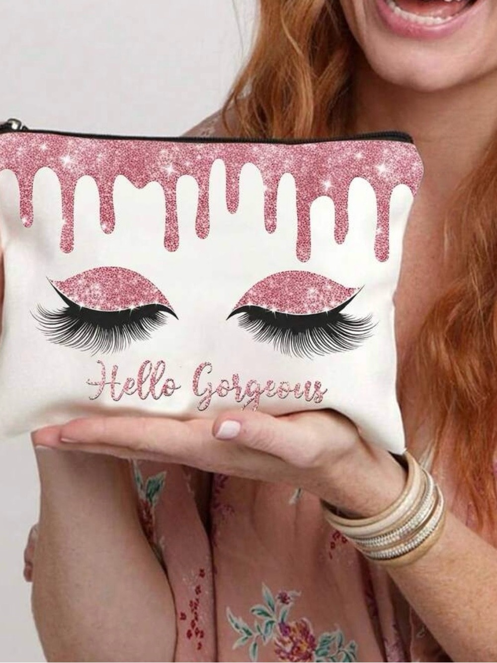“Hello Gorgeous' Makeup Pouch